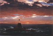 Frederic E.Church Beacon,off Mount  Desert Island oil painting artist